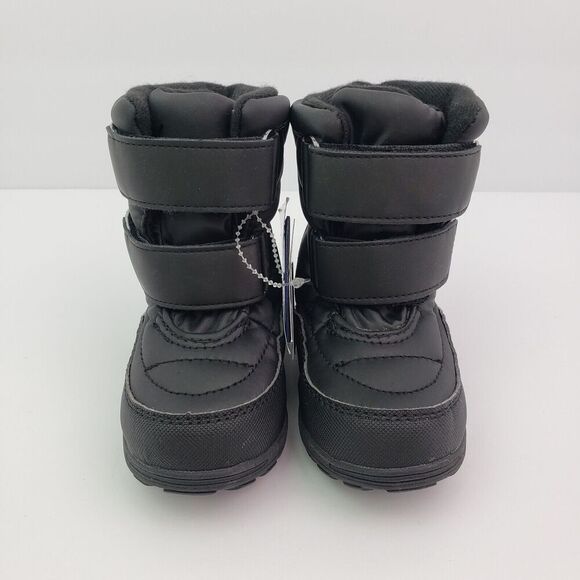 Khombu Neek 2 Baby Toddler Size 5 Black Pull On Warm Winter Snow Boots - Picture 5 of 12